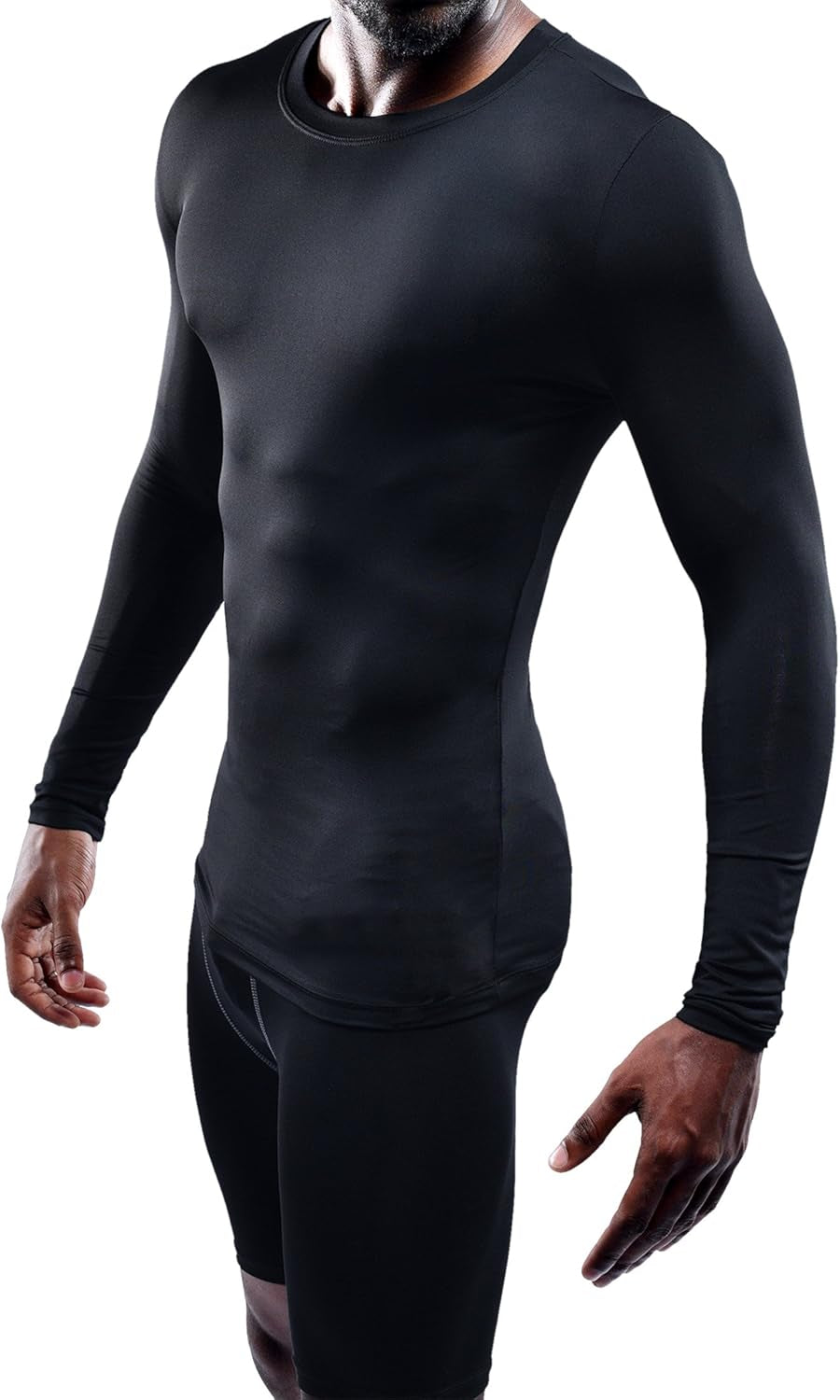 Men'S Dry Fit Running Compression Shirts 3 Pack,5021,Black,Us M,EU L