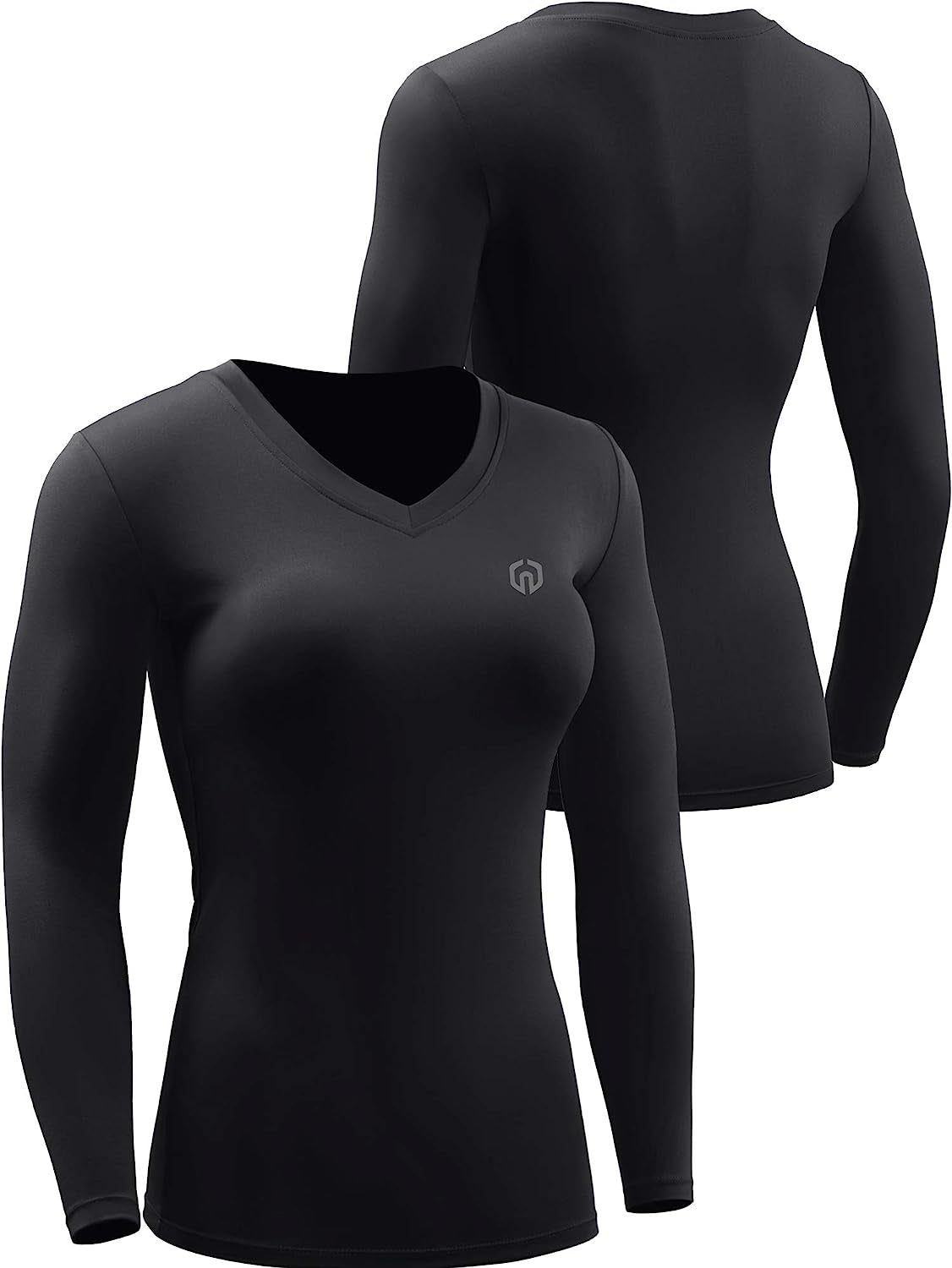 Women'S 3 Pack Compression Shirts Long Sleeve Yoga Athletic Running T Shirt