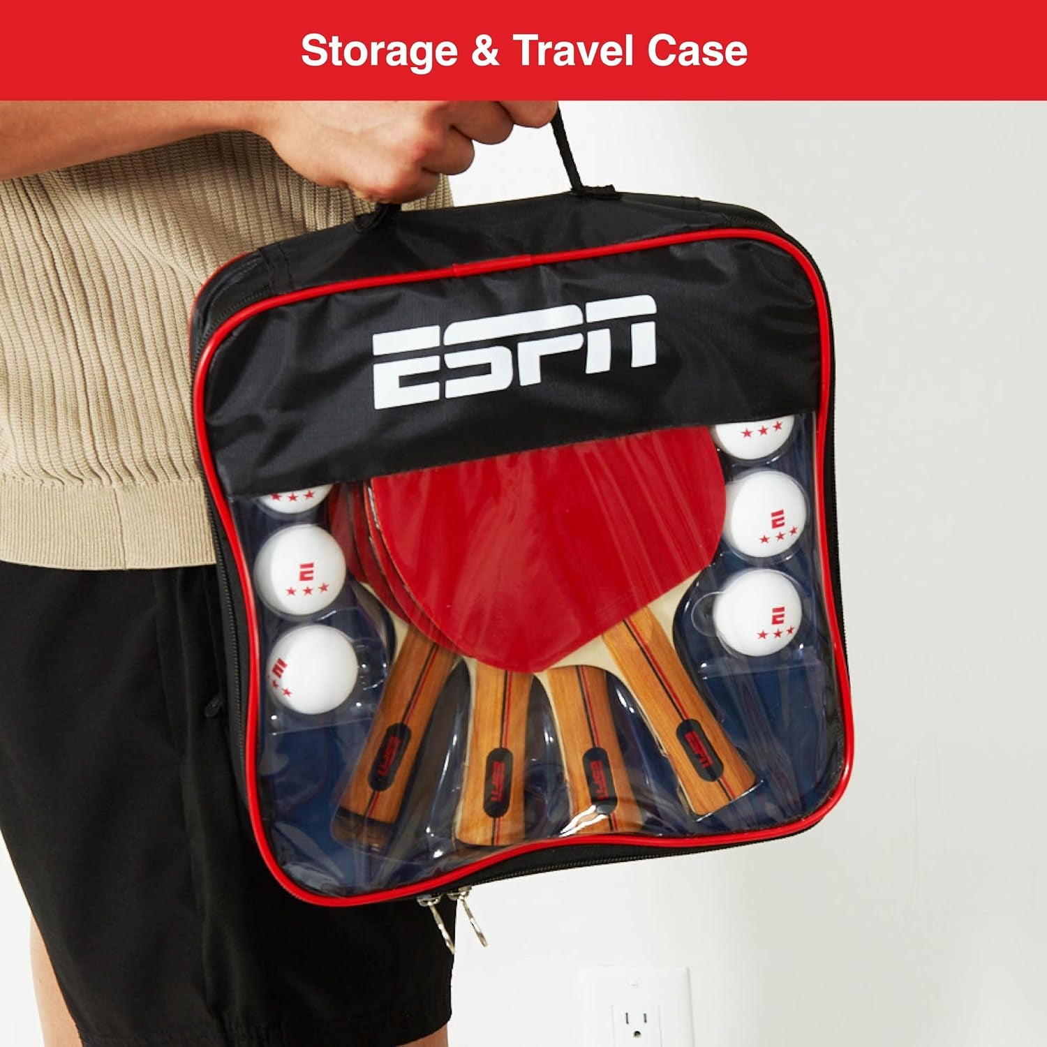 Ping Pong Set, Table Tennis Ideal for Family Games and Game Night