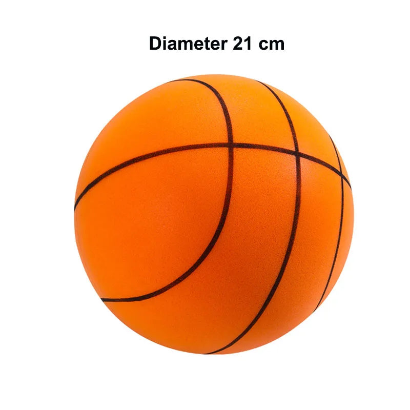 Silent Basketball High Density Soft PU Foam Squeezable Ball Indoor Mute Bouncing Basketball Quiet No Noise Children Sports Toys