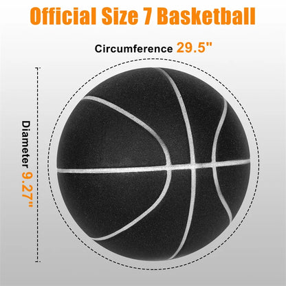 Silent Basketball High Density Soft PU Foam Squeezable Ball Indoor Mute Bouncing Basketball Quiet No Noise Children Sports Toys