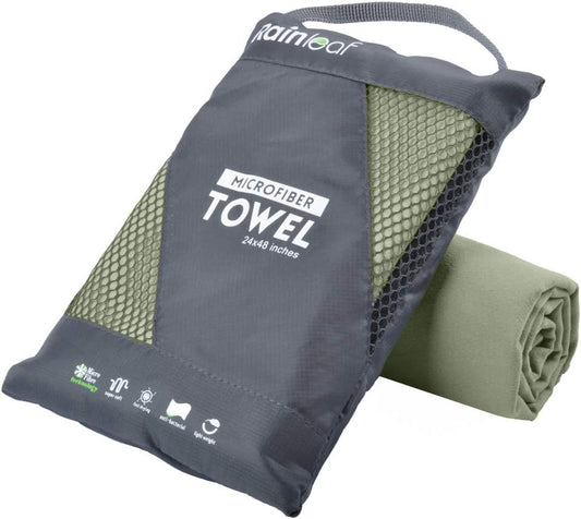 Microfiber Towel Quick Dry Camping & Travel & Gym Towel. Compact | Super Absorbent, Lightweight, Fast Drying. Suitable for Beach, Bath, Backpacking, Hiking, Swim.