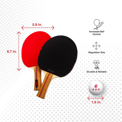 Ping Pong Set, Table Tennis Ideal for Family Games and Game Night