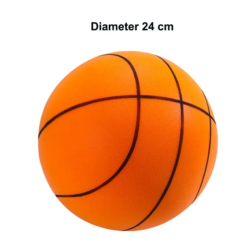 Silent Basketball High Density Soft PU Foam Squeezable Ball Indoor Mute Bouncing Basketball Quiet No Noise Children Sports Toys