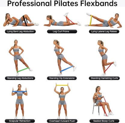 Fittest Pro by  Resistance Bands for Legs and Butt, Fabric Exercise Loop Bands Yoga, Pilates, Rehab, Fitness and Home Workout, Strength Bands for Booty