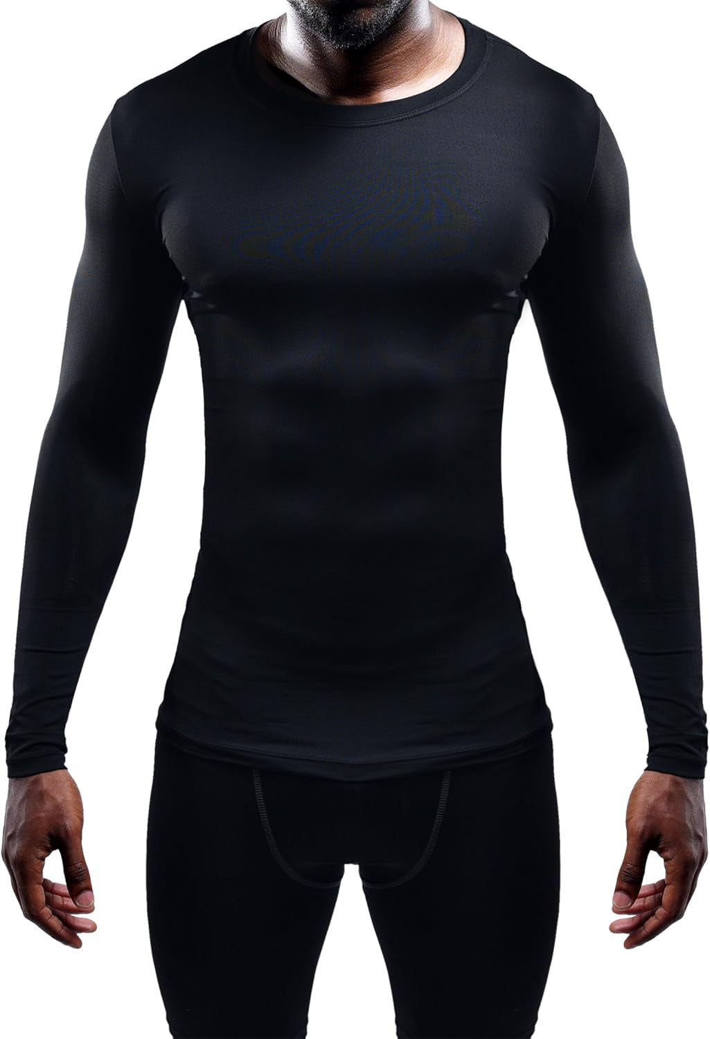 Men'S Dry Fit Running Compression Shirts 3 Pack,5021,Black,Us M,EU L