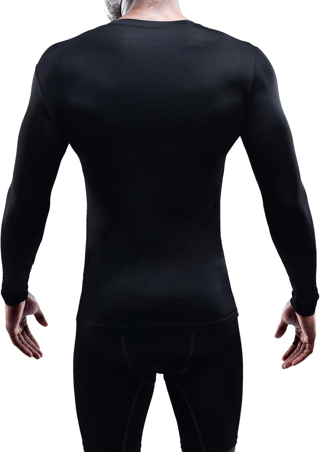 Men'S Dry Fit Running Compression Shirts 3 Pack,5021,Black,Us M,EU L